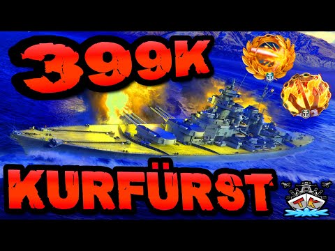 Kurfürst knallt 399K DMG *SAUERKRAUT!!!!* "300K Club" ⚓️ in World of Warships 🚢