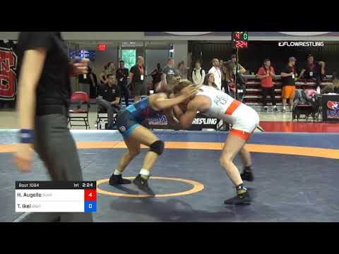 53 Kg Rr Rnd 1 Haley Augello Sunkist Kids Wrestling Club Vs Tiare Ikei Unattached