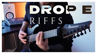 Video thumbnail for Drop E Low Tuned Guitar riffs with Ibanez rgixl7 by Carlos Martinez Narvaez
