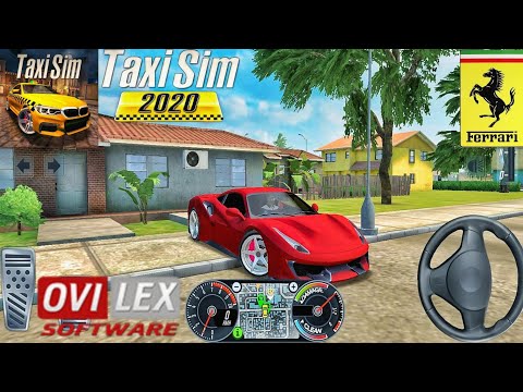 Ferrari Car Taxi Uber Driving | Taxi Sim 2020 - Car Games Android Gameplay