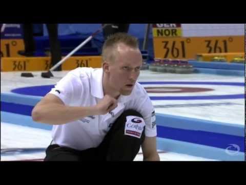 CURLING: WMCC 2012 - D14 - FRA vs DEN - HIGHLIGHTS