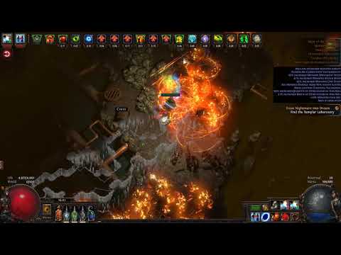[PoE] Elemental Hit Deadeye sub 1:30 t16 Minotaur speedclear