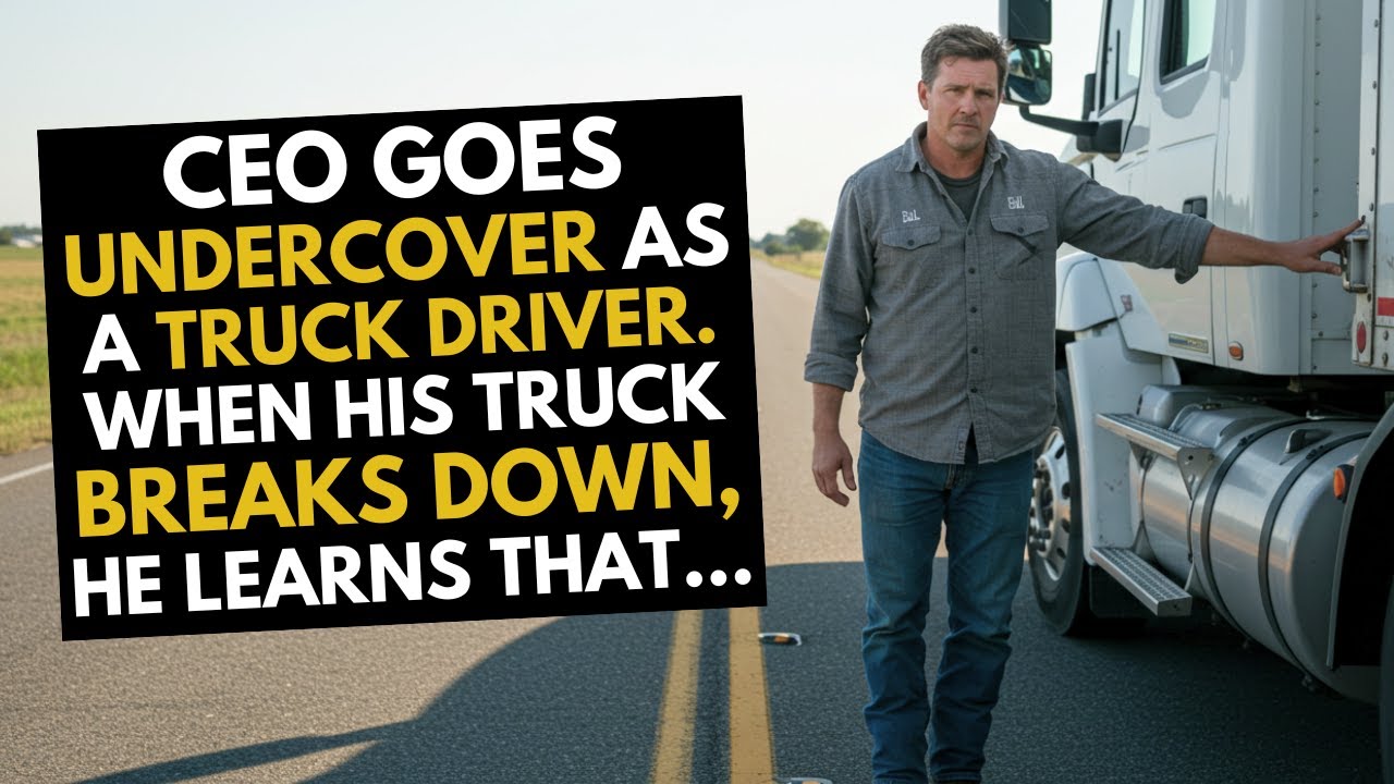 CEO goes Undercover as a Truck Driver - Freezes when he hears her story...