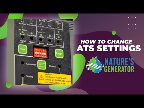 How to Change ATS Settings on Nature’s Generator | Step-by-Step Tutorial