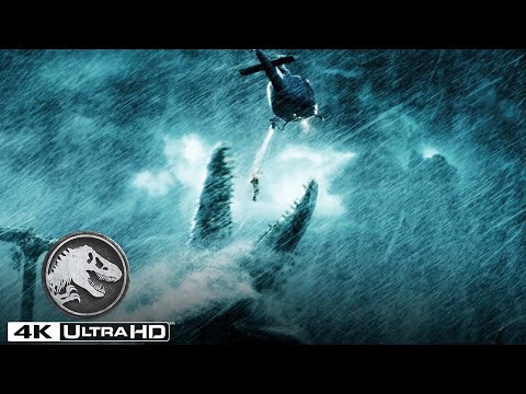La Mosasaurio hace un truco más en 4K HDR | Jurassic World