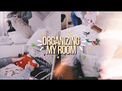 ORGANIZE MY ROOM WITH ME! | organization tips 2018
