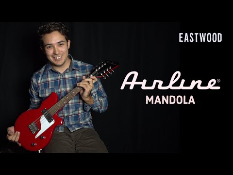 Airline Guitars MAP Mandola Black Left-Handed image 11