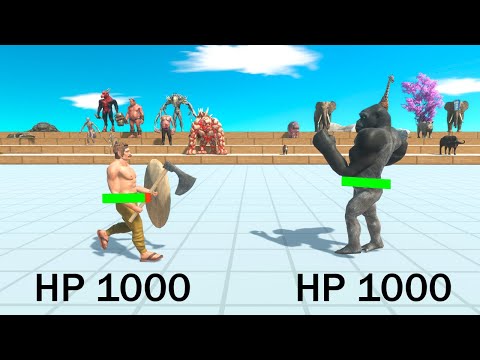 1000 HP All Units Tournament - Animal Revolt Battle Simulator