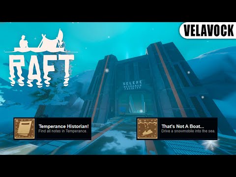 Raft — Temperance на 100% (Все записки, чертежи и достижения)