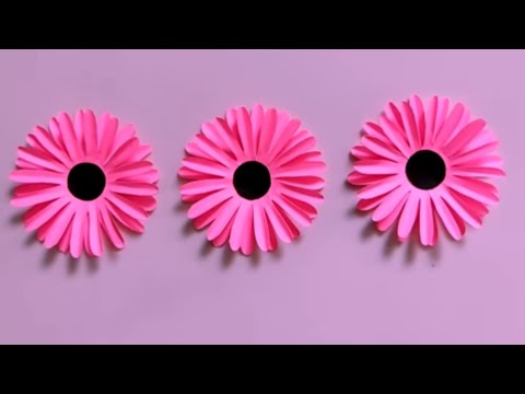 Easy Paper flower making craft  // How to make Paper Flower  // paper flower idea 