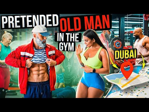 CRAZY OLD MAN pranks GIRLS in a GYM #1 | Aesthetics in public reactions