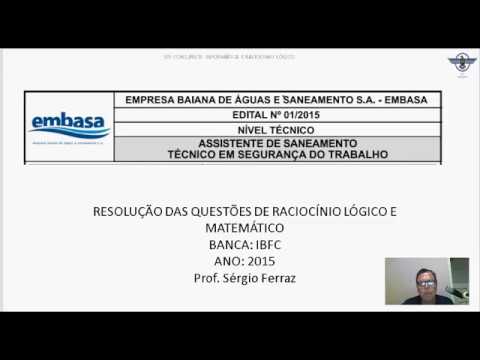 EMBASA 2015 RACIOCINIO LOGICO MÉDIO