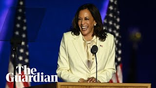Kamala Harris&#39;s historic victory speech in full: &#39;You chose truth&#39;