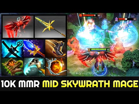 CR1T 10K MMR Mid Skywrath Mage Carry the Game with Super Annoying Build 7.26 Dota 2