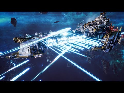 Skalgrim Mod - Imperial Navy vs Space Marines - Massive Battle - Battlefleet Gothic Armada 2