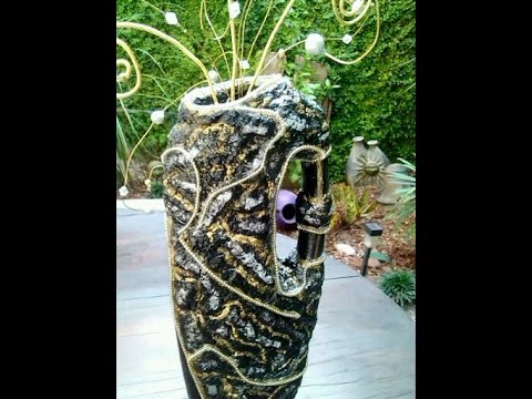 Cómo hacer floreros con envases de shampoo