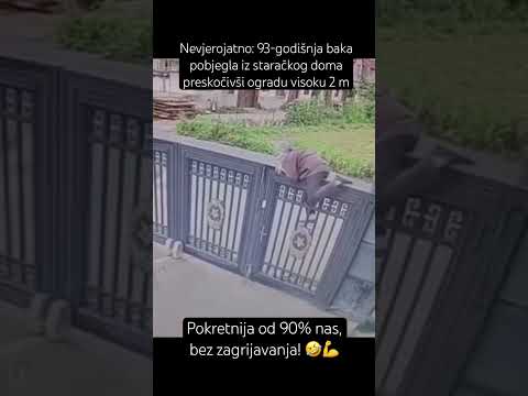 U sudačkoj nadoknadi života i još uvijek u formi - preskočila ogradu ko od šale 💪😂