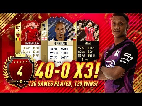 40-0 3 TIMES IN A ROW!!! TOP 5 FUT CHAMPIONS GAMEPLAY! DECEMBER WEEK 1 | FIFA 18