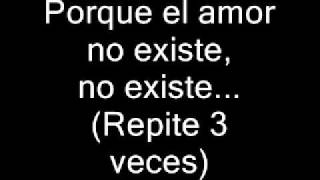 Plan B - el amor no existe - (original + letra)