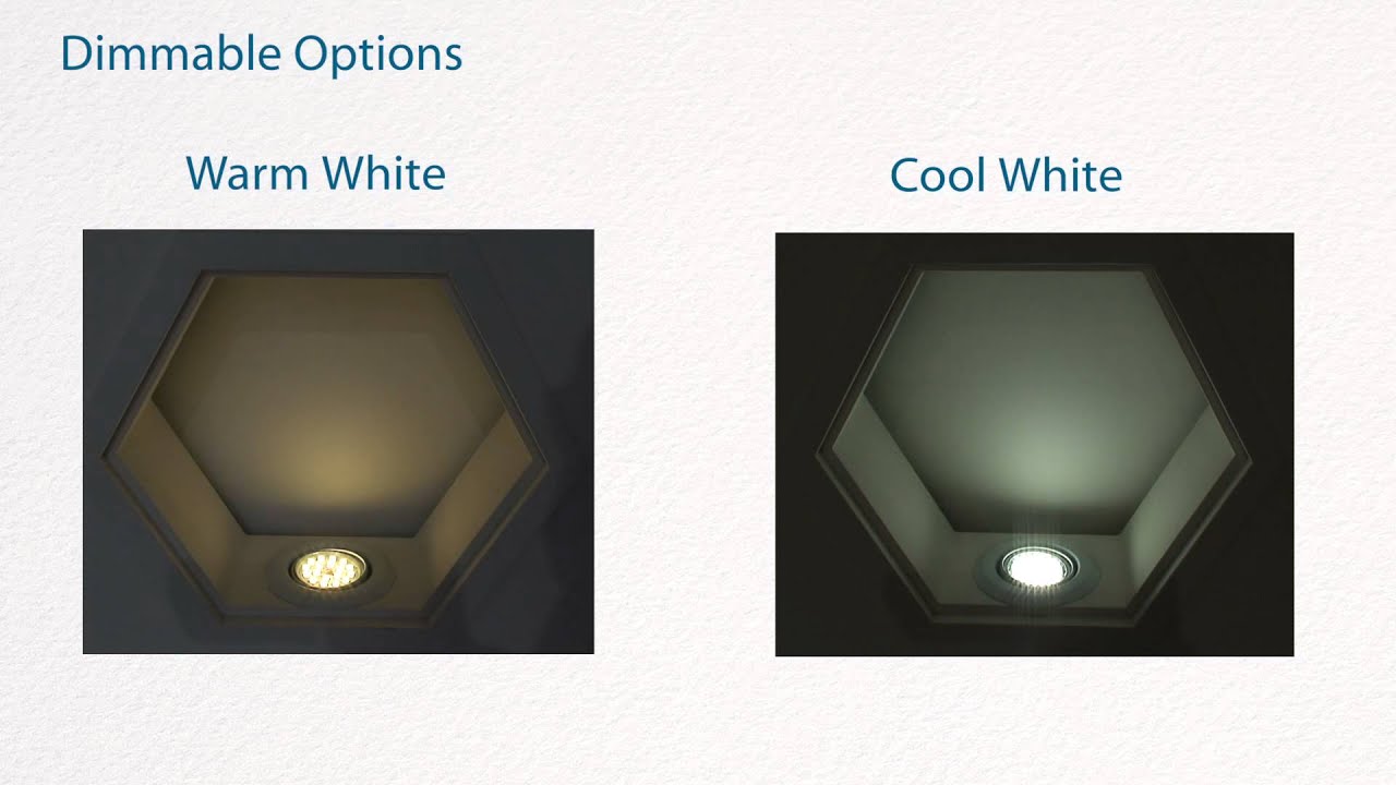 Watch video GU10 4w LED Bulbs - Demo of warm white Vs cool white LED Now GU10 4w LED Bulbs - Demo of warm white Vs cool white LED
