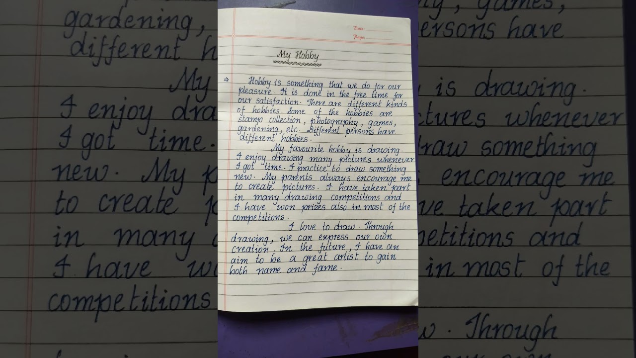 Essay on My Hobby in English #essaywriting #howtowrite #myhobby #hobby #essay #essaytyper #write diy