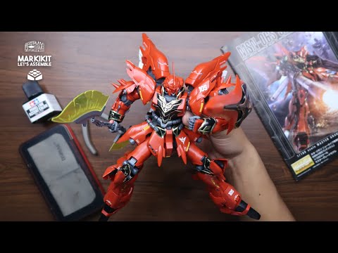 MSN-06S Sinanju  | Sinanju Master Grade 1/100 | ASMR Build | Mobile Suit Gundam Unicorn Bandai