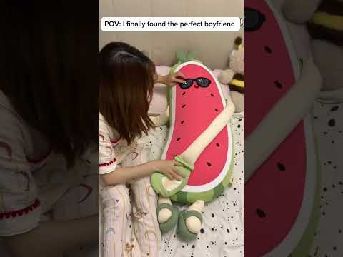 Never sleeping without him again. #watermelonplush #plushies #comfort