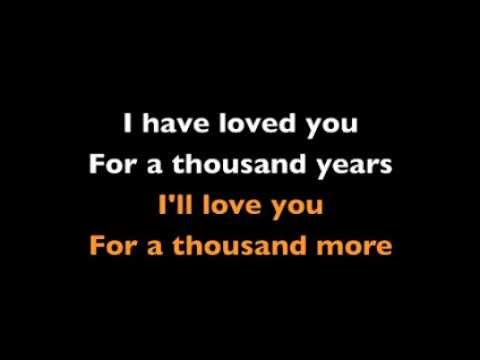 A Thousand Years - Karaoke - Christina Perri -Instrumental