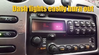 Pontiac dash lights easily burn out (Early 2000 models)