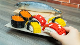 Lego Sushi Tuna - Lego In Real Life 11 / Stop Motion Cooking & ASMR