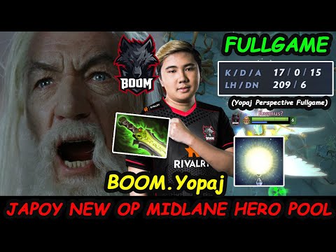 BOOM Yopaj Keeper Of The Light - Japoy New HERO POOL KING OF SEA MIDLANE Dota 2 Perspective Fullgame