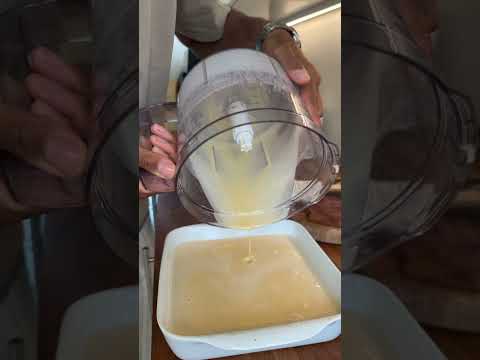 Prepping Chickpea Batter for the Oven