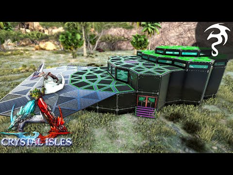 Finishing the Base! Base Build Part 2 - Ep8 - Ark: Crystal Isles with Pyria!