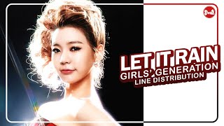 Girls’ Generation (少女時代) – Let It Rain | Line Distribution (All Vocals)