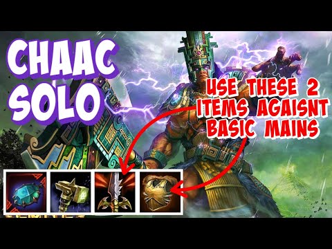 CHAAC SOLO GAMEPLAY SMITE SEASON 9 - BEST SUSTAIN GOD IN SOLO?
