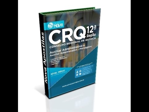 Apostila Concurso CRQ 12 2015 - Auxiliar Administrativo e Auxiliar Mensageiro