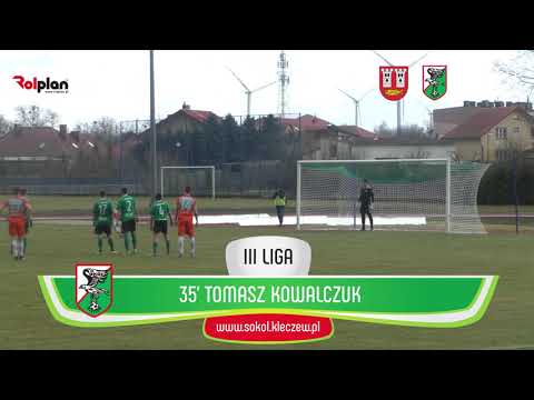 Gol Tomasza Kowalczuka w meczu z KP Starogard Gdański