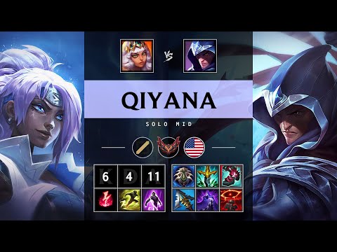 Qiyana Mid vs Talon - NA Grandmaster Patch 25.20