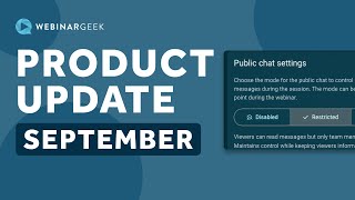 Product Update September 2025 | WebinarGeek