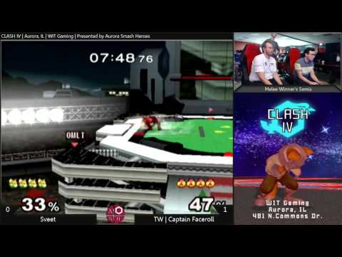Sveet (Fox) vs/ TW | CaptainFaceroll - Melee Winner's Semis Clash IV