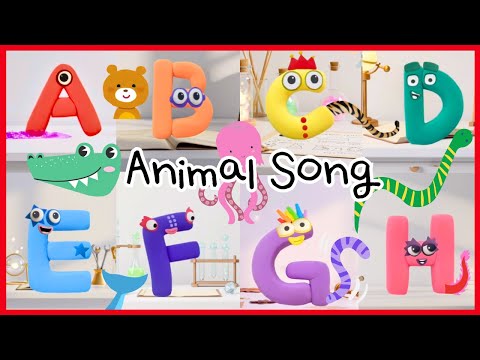 ABC Animal Song | Learn Alphabet with Animals | Phonics song for Kids | Sing-Along