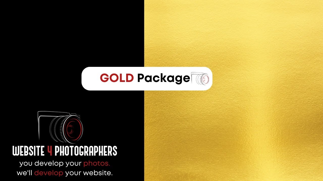 Website 4 Photographers Gold Package