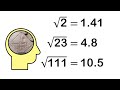 Ancient Trick To Calculate ANY Square Root