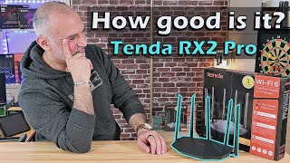 WIFI 6 on a budget  - Tenda RX2 Pro review, speed and range test - Affordable WIFI 6 router