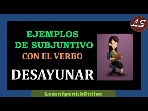 Spanish Subjunctive Examples with the verb Desayunar | Subjuntivo Ejemplos con el Verbo Desayunar