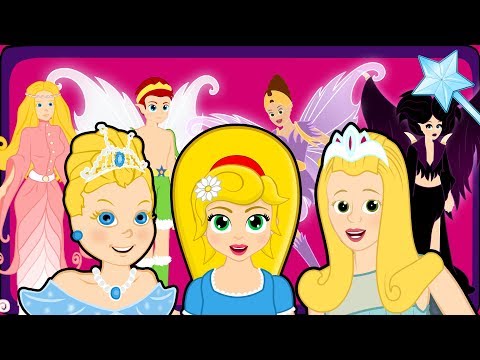 ٣ الأميرات مع الجنيات | الاميرة النائمة قصة اطفال قبل النوم -  رسوم متحركة