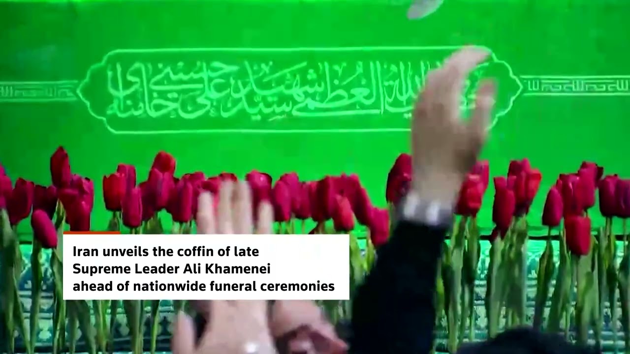 Video | Iran unveils slain Supreme Leader Ali Khamenei's coffin