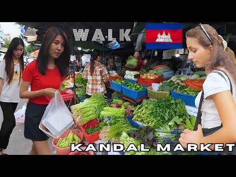 How is Cambodia nowadays? Phnom Penh City walk Tour-Real Daily Life of Local People  | Kandal market