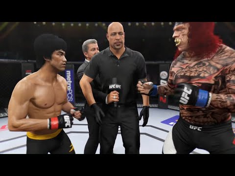Bruce Lee vs. Shrunken Devil - EA Sports UFC 2 - Epic Fight
