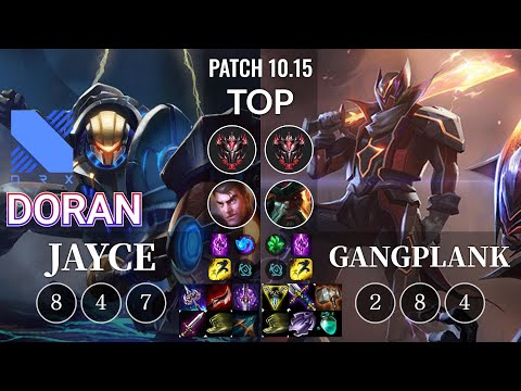 DRX Doran Jayce vs Gangplank Top - KR Patch 10.15